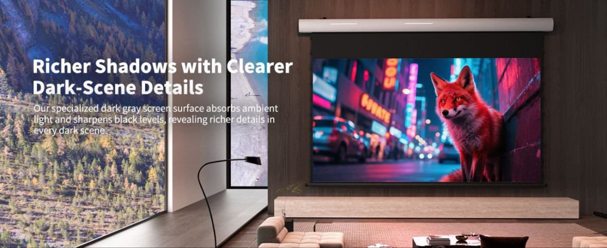 Моторизований настінний/п экран ALR100