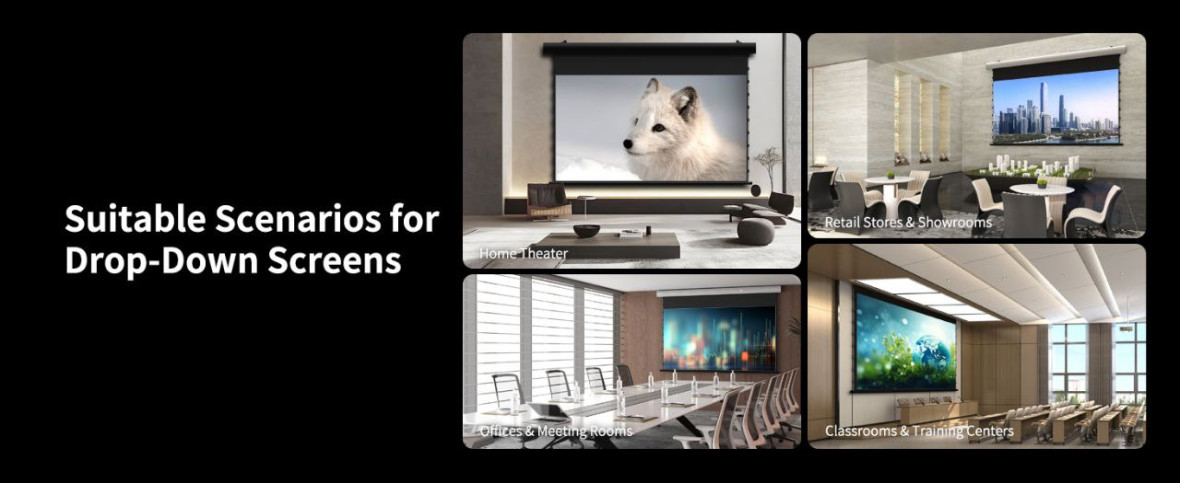 Моторизований настінний/п экран ALR100